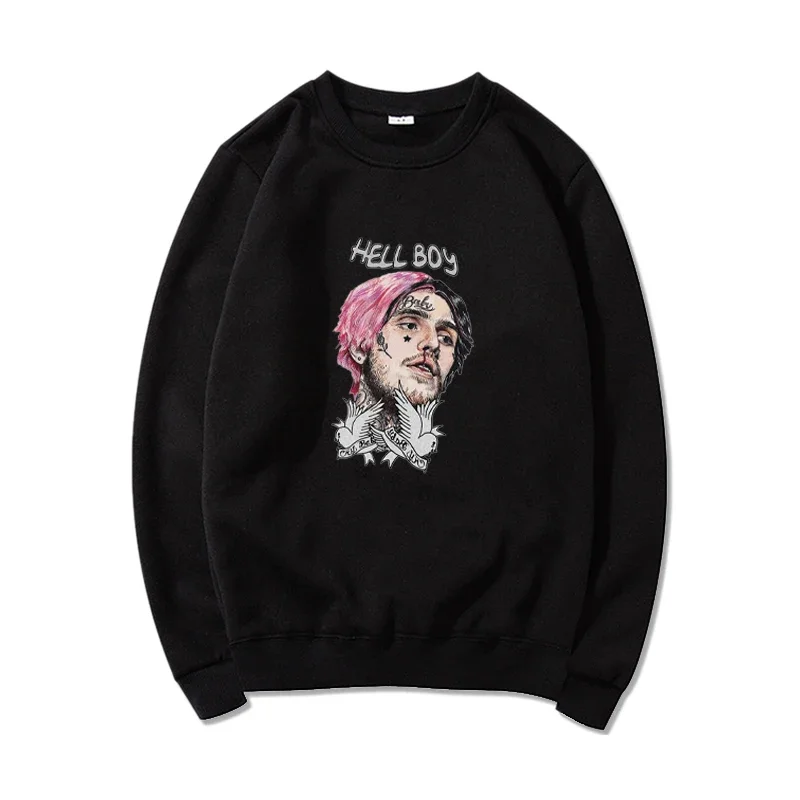 Rapper Lil Peep Tour Round Neck Sweatshirt Mens Hip Hop Fashion Pullover Sweatshirt Neutral Casual Long Sleeve Streetwear
Rapper Lil Peep Tour Round Neck Sweatshirt Mens Hip Hop Fashion Pullover Sweatshirt Neutral Casual Long Sleeve Streetwear