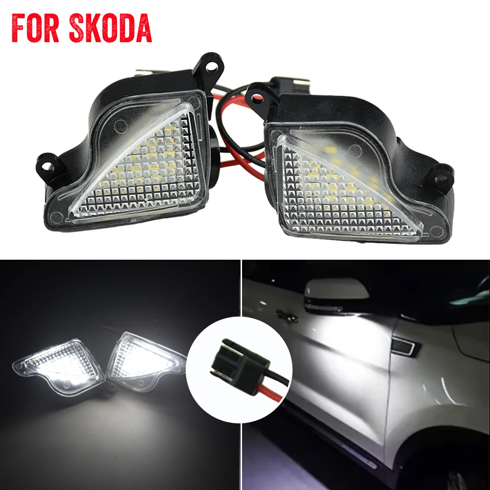 LED Under Side Mirror Light Lamp Puddle Lamp 2 Pieces 6000K White For Skoda Octavia 2 (1Z) 2004-2013 Octavia 3 MK3 (5E) 2012-20
LED Under Side Mirror Light Lamp Puddle Lamp 2 Pieces 6000K White For Skoda Octavia 2 (1Z) 2004-2013 Octavia 3 MK3 (5E) 2012-20