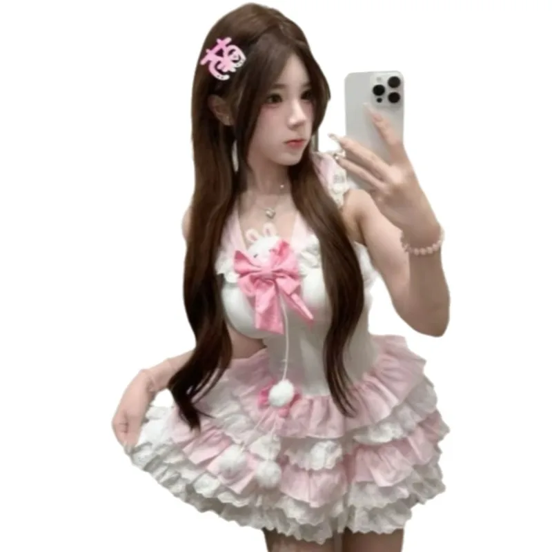 Pink Jacquard Camisole Top Lolita Hot Girl Sexy Pure Desire Style Dress Bowknot Pure Desire For Woman Cake Dress Sweet VBOI
Pink Jacquard Camisole Top Lolita Hot Girl Sexy Pure Desire Style Dress Bowknot Pure Desire For Woman Cake Dress Sweet VBOI