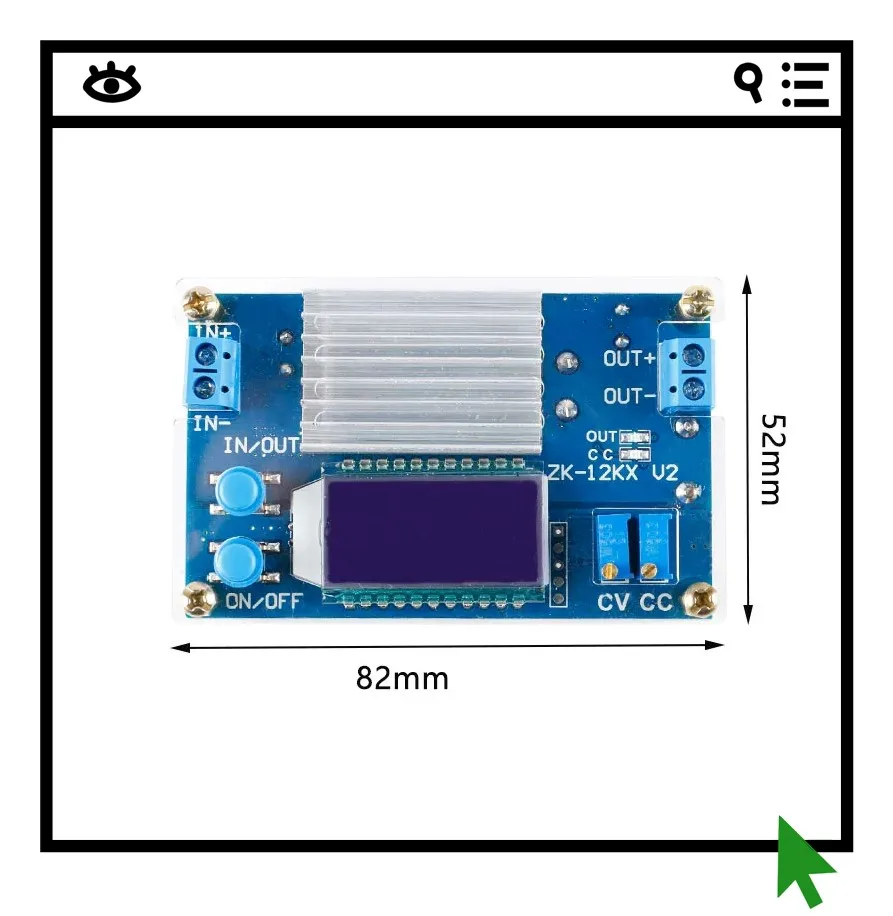 12A voltage reduction and stabilization module constant voltage and current 12KX LCD digital display power
12A voltage reduction and stabilization module constant voltage and current 12KX LCD digital display power