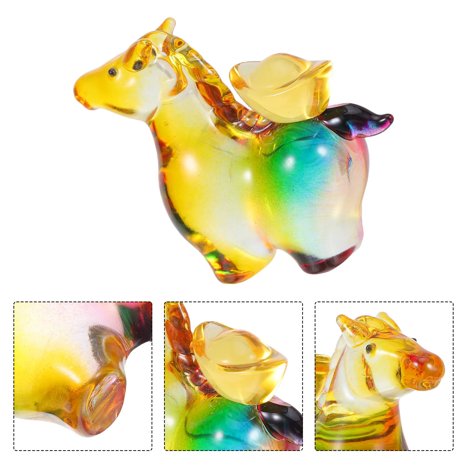 Crystal Horse Statue Transparent Colored Feng Shui Ornament Pattern Decoration Home Lucky Achievement
Crystal Horse Statue Transparent Colored Feng Shui Ornament Pattern Decoration Home Lucky Achievement