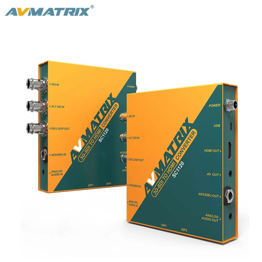 AVMATRIX 3G-SDI To & AV Scaling Broadcast Converter With Audio/AES/EBU Embedded
AVMATRIX 3G-SDI To & AV Scaling Broadcast Converter With Audio/AES/EBU Embedded