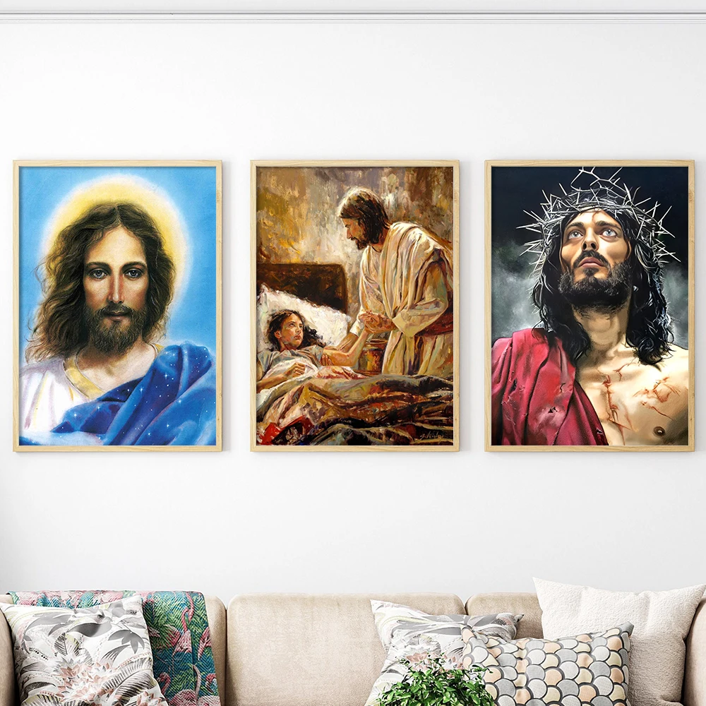 Jesus Christ Religion Faith Lord of Mercy Poster Print Canvas Painting Vintage Wall Art Picture Church Living Room Decor Cuadros
Jesus Christ Religion Faith Lord of Mercy Poster Print Canvas Painting Vintage Wall Art Picture Church Living Room Decor Cuadros