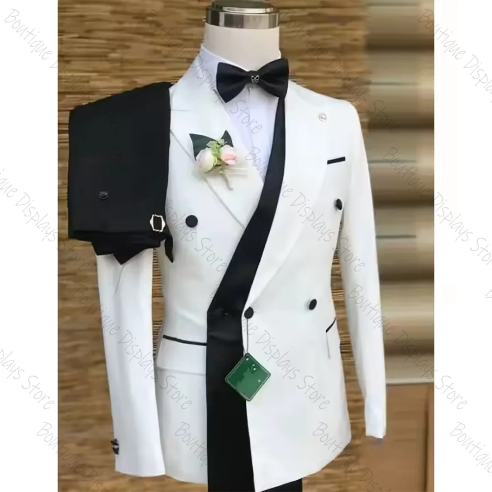 Chic Black And White Double Breasted Men Suit Two Pieces(Jacket+Pants) Outfits Casual Party Prom Clothing
Chic Black And White Double Breasted Men Suit Two Pieces(Jacket+Pants) Outfits Casual Party Prom Clothing