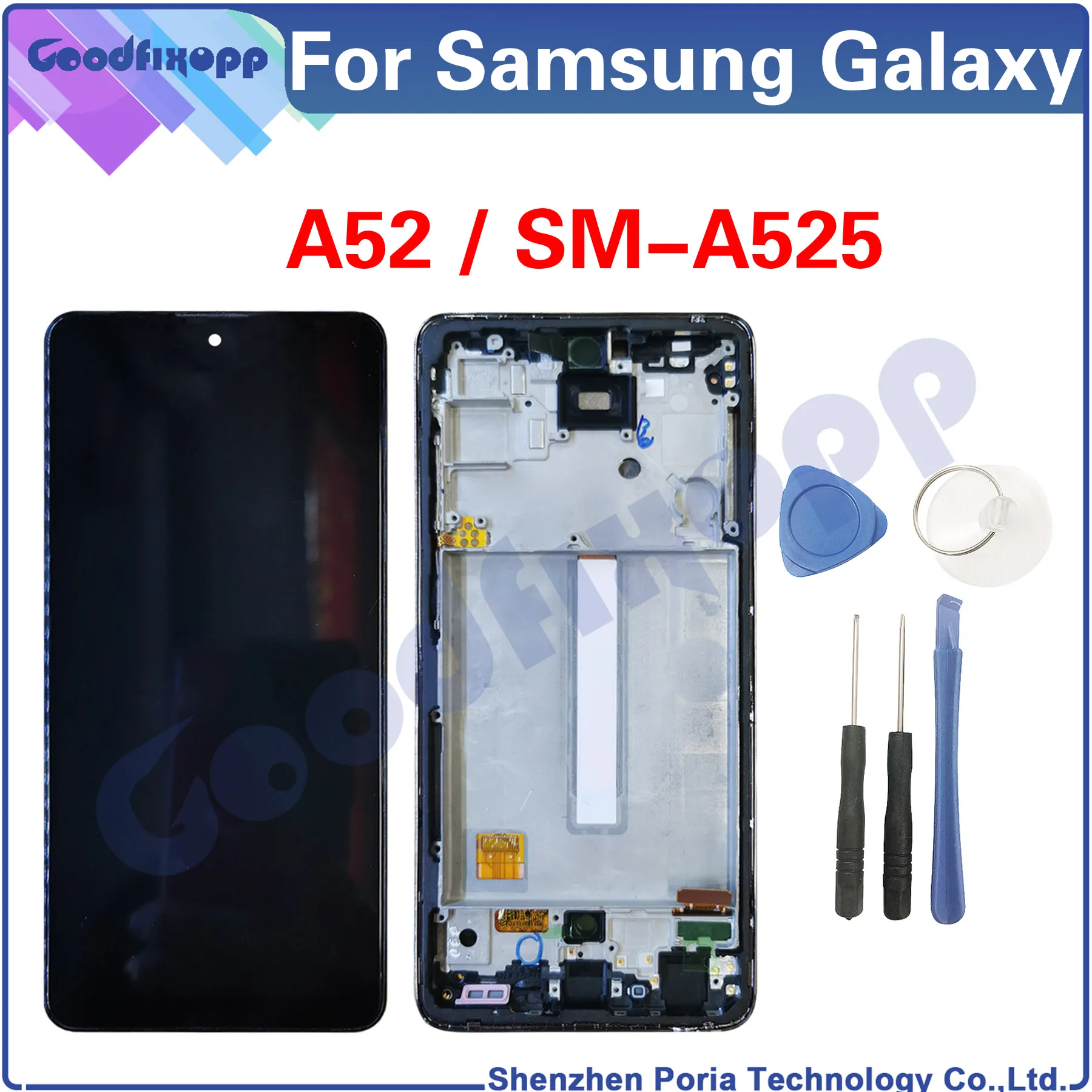 ЖК-дисплей с сенсорным экраном и дигитайзером в сборе для Samsung Galaxy A52 A525 A525F A525M, запасные части
ЖК-дисплей с сенсорным экраном и дигитайзером в сборе для Samsung Galaxy A52 A525 A525F A525M, запасные части