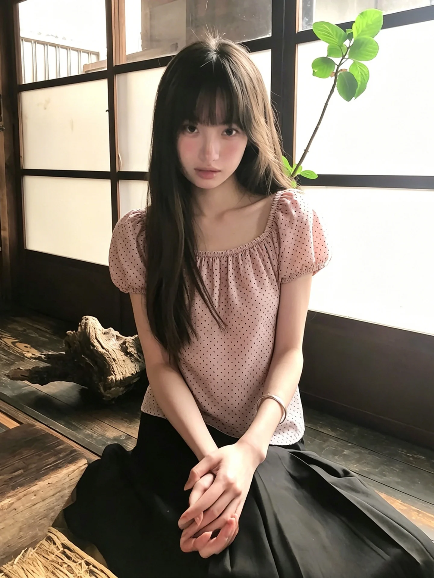 Pink Polka Dot Short Sleeve Loose Women's Shirt Summer Casual Style Bubble Sleeve Slimming Top Sweet Girl's Fashion Trend
Pink Polka Dot Short Sleeve Loose Women's Shirt Summer Casual Style Bubble Sleeve Slimming Top Sweet Girl's Fashion Trend