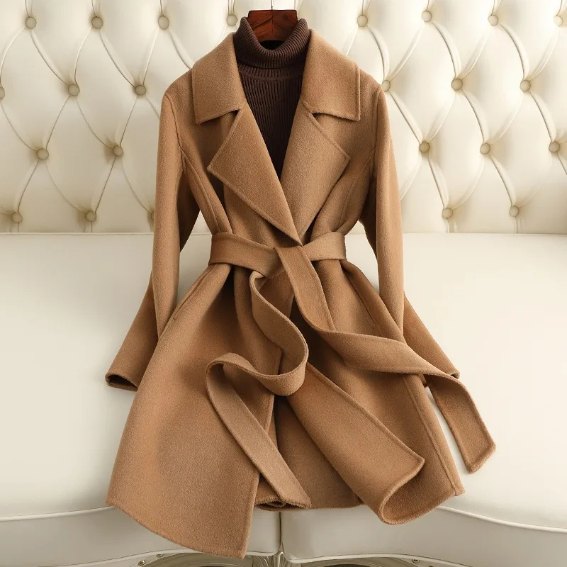 2025 Autumn/Winter New Double Sided Cashmere Coat Women's Medium To Long Slim Fit Woolen Jacket Small Fragrant Style
2025 Autumn/Winter New Double Sided Cashmere Coat Women's Medium To Long Slim Fit Woolen Jacket Small Fragrant Style