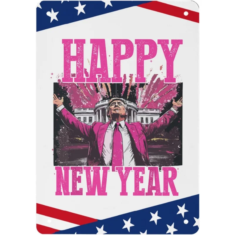 Happy New Year 2025 Trump 2024 Iron Sign Wall Decoration Iron Sheet Painting 30x20x2cm
Happy New Year 2025 Trump 2024 Iron Sign Wall Decoration Iron Sheet Painting 30x20x2cm