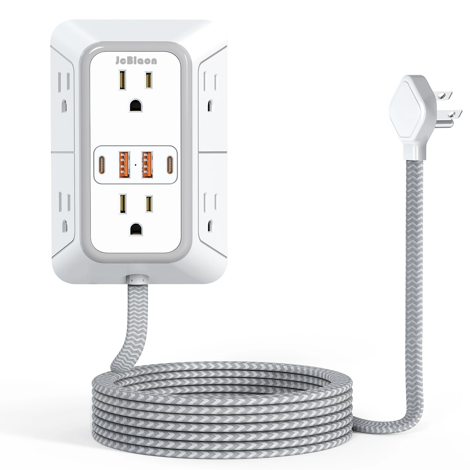 US Plug Ultra Thin Flat Plug Extension Cord Power Strip with 6 Outlets Extender 4 USB Ports(2 USB C),5ft Surge Protector
US Plug Ultra Thin Flat Plug Extension Cord Power Strip with 6 Outlets Extender 4 USB Ports(2 USB C),5ft Surge Protector