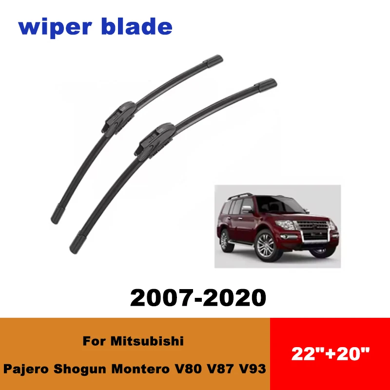 For Mitsubishi Pajero Shogun Montero V80 V87 V93 07-20 car front wiper blades silent wiper blades soft rubber windshield wipers
For Mitsubishi Pajero Shogun Montero V80 V87 V93 07-20 car front wiper blades silent wiper blades soft rubber windshield wipers