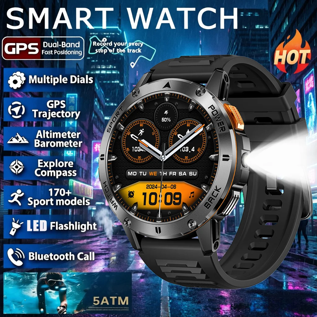НОВЫЕ Умные часы с GPS, LED-фонариком, водонепроницаемые, с беспроводными звонками, спортивными режимами, мониторингом здоровья, компасом, HD-экраном, модель 2026, для мужчин и женщин
НОВЫЕ Умные часы с GPS, LED-фонариком, водонепроницаемые, с беспроводными звонками, спортивными режимами, мониторингом здоровья, компасом, HD-экраном, модель 2026, для мужчин и женщин