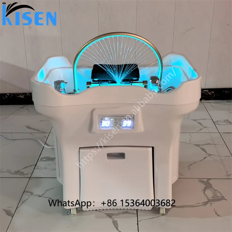 Sale High End Salon Furniture Head Therapy Spa Washing Mobile Shampoo Basin Bowl 50L Water tank with Steamer
Sale High End Salon Furniture Head Therapy Spa Washing Mobile Shampoo Basin Bowl 50L Water tank with Steamer