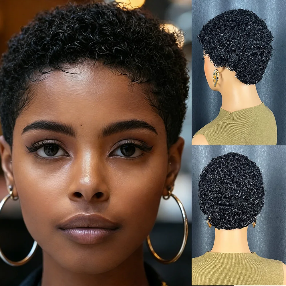 Короткий афро вьющийся парик из человеческих волос 150% плотность волос Реми машинная стрижка пикси короткий вьющийся парик из человеческих волос 4 дюйма черный цвет
Короткий афро вьющийся парик из человеческих волос 150% плотность волос Реми машинная стрижка пикси короткий вьющийся парик из человеческих волос 4 дюйма черный цвет