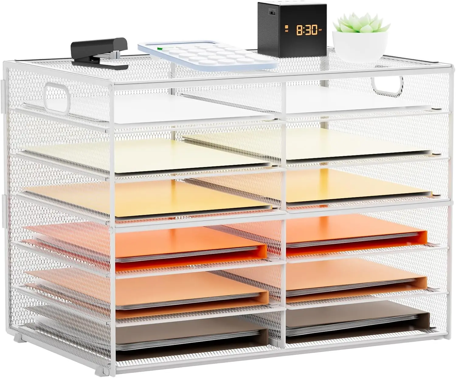 7 Tier Desktop Literature Organizer, Mesh Paper Organizer Desk Organizers, File Sorter Mail Center Paper Storage Cabinet
7 Tier Desktop Literature Organizer, Mesh Paper Organizer Desk Organizers, File Sorter Mail Center Paper Storage Cabinet