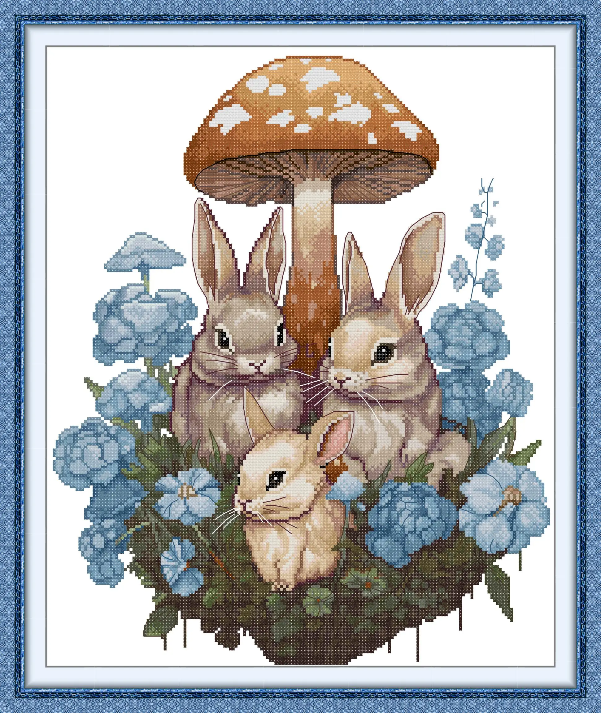 Maydear Full Cross Stitch Kit, 11CT/14CT/16CT/9CT Aida Fabric,DMC Threads Sewing Pattern Embroidery Set-The Bunny Family
Maydear Full Cross Stitch Kit, 11CT/14CT/16CT/9CT Aida Fabric,DMC Threads Sewing Pattern Embroidery Set-The Bunny Family