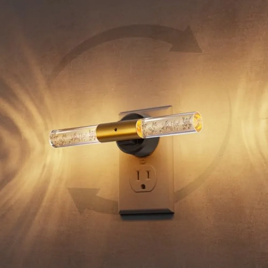 Night Light, Rotating Night Lights Plug into Wall, Light Sensor, Soft White 3 Level Dimmable LED Nightlight Plug in, Acrylic Bu
Night Light, Rotating Night Lights Plug into Wall, Light Sensor, Soft White 3 Level Dimmable LED Nightlight Plug in, Acrylic Bu