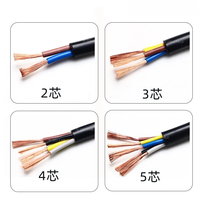 Copper Core Cable Wire RVV2 Core*0.75 1 1.5 Square Sheathed Wire Waterproof Wire H05VV-F Power Cord
Copper Core Cable Wire RVV2 Core*0.75 1 1.5 Square Sheathed Wire Waterproof Wire H05VV-F Power Cord
