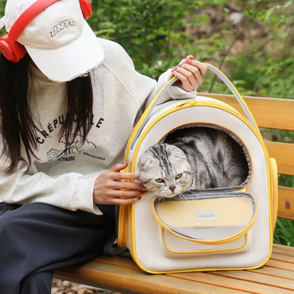 Wear-resistant Breathable Cat Bag Adjustable with Handle Portable Pet Bag Foldable Detachable Support Plate Pet Transport Bag 
Wear-resistant Breathable Cat Bag Adjustable with Handle Portable Pet Bag Foldable Detachable Support Plate Pet Transport Bag