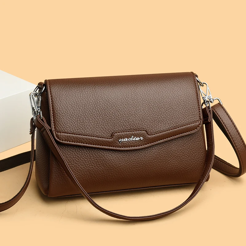 High Quality Soft Leather Shoulder Bags for Women Luxury Designer Crossbody Bag Lady Purses and Handbags Solid Color Commute Sac
High Quality Soft Leather Shoulder Bags for Women Luxury Designer Crossbody Bag Lady Purses and Handbags Solid Color Commute Sac