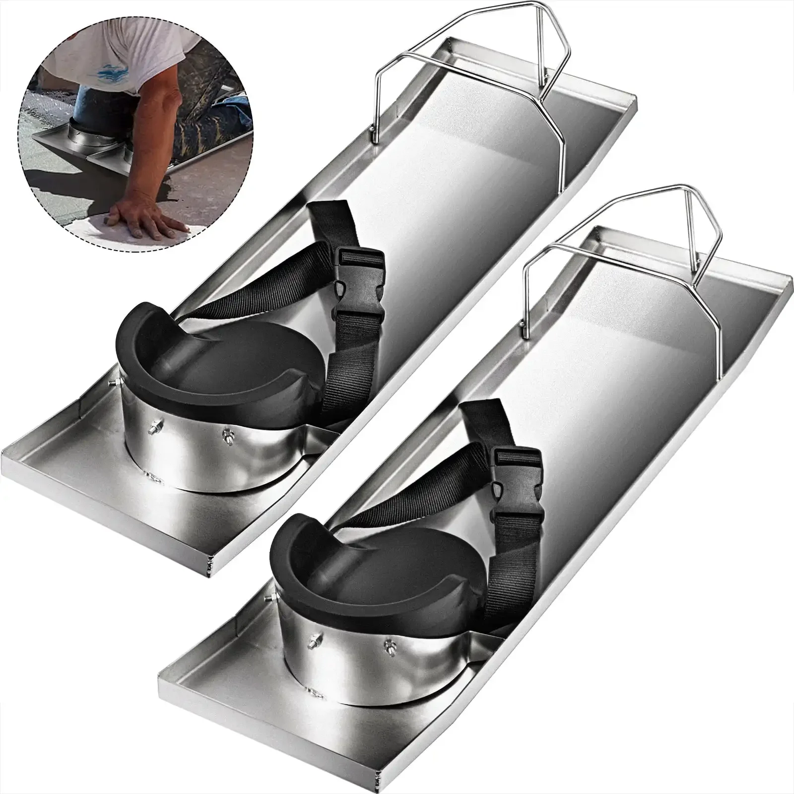 Concrete Knee Boards Slider Knee Boards 28“x 8”Kneeler Board Stainless Steel Kneedboards Concrete Sliders Pair Moving
Concrete Knee Boards Slider Knee Boards 28“x 8”Kneeler Board Stainless Steel Kneedboards Concrete Sliders Pair Moving