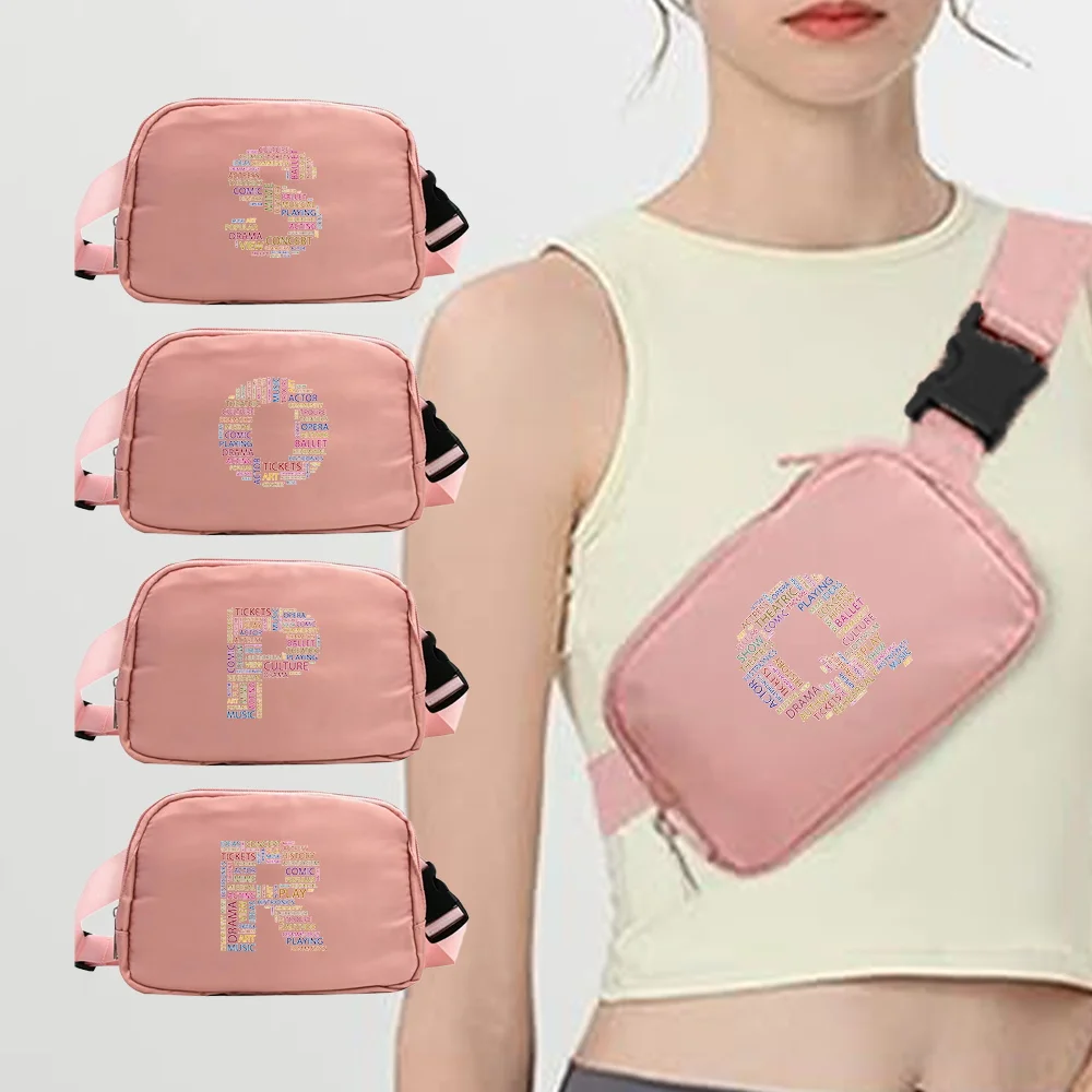 Fanny Packs Cross Bag Women Waist Package Outdoor Sports Pink Organizers Bags Initial Letter Printing Series Unisex Fanny Packs
Fanny Packs Cross Bag Women Waist Package Outdoor Sports Pink Organizers Bags Initial Letter Printing Series Unisex Fanny Packs