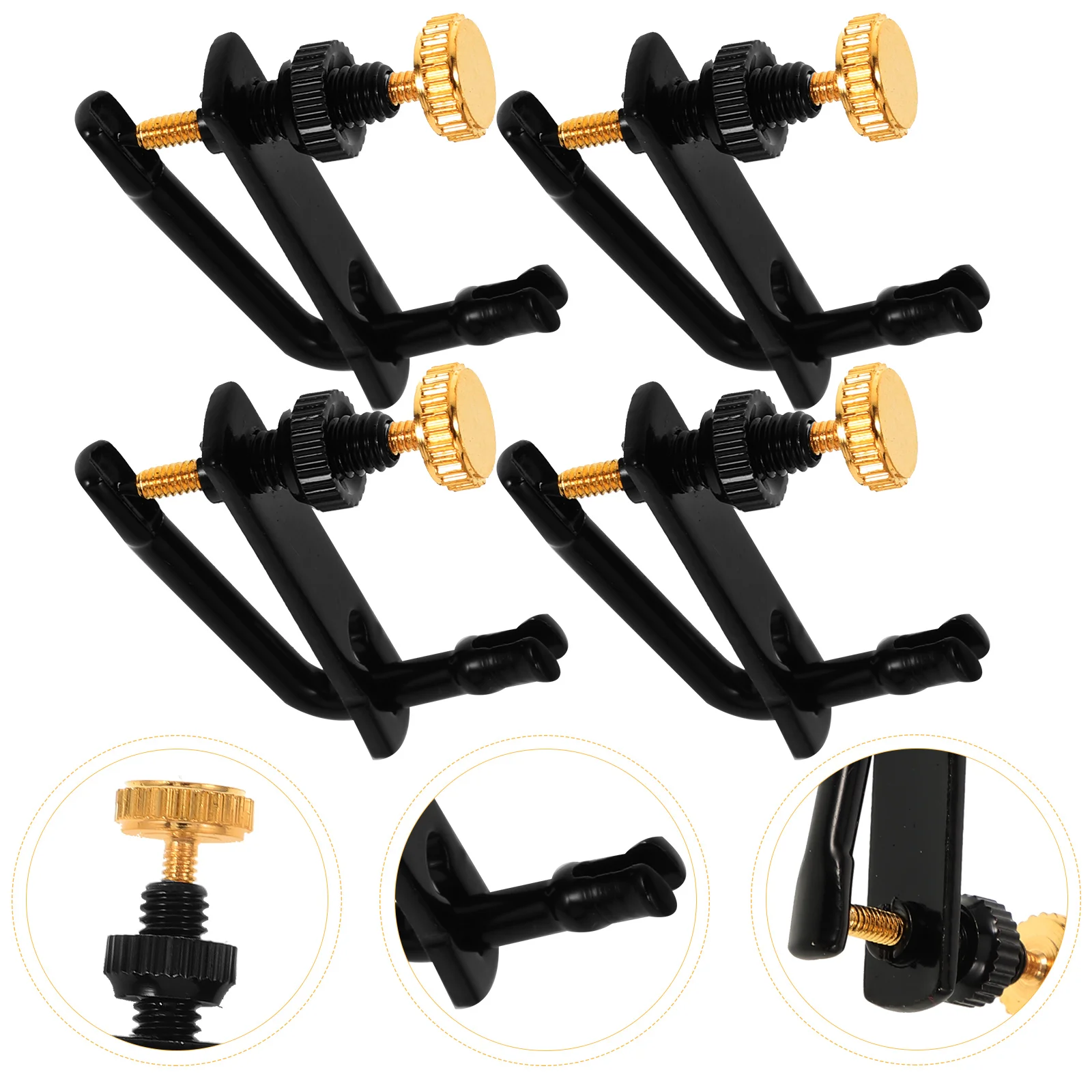 4pcs Violin Fine Tuners String Adjusters for 4 4 Size Black Gold Metal Pitch Trimmer Accessories E
4pcs Violin Fine Tuners String Adjusters for 4 4 Size Black Gold Metal Pitch Trimmer Accessories E