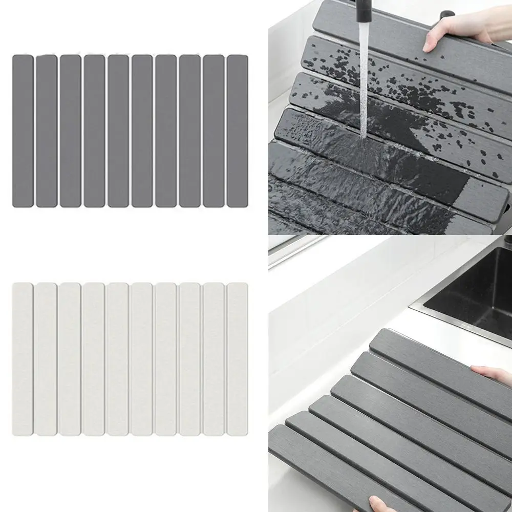 Non-slip Dish Drying Mat Absorbent Large Size Tableware Drainer Pad Foldable Multifunctional Sink Placemat Kitchen Supplies
Non-slip Dish Drying Mat Absorbent Large Size Tableware Drainer Pad Foldable Multifunctional Sink Placemat Kitchen Supplies