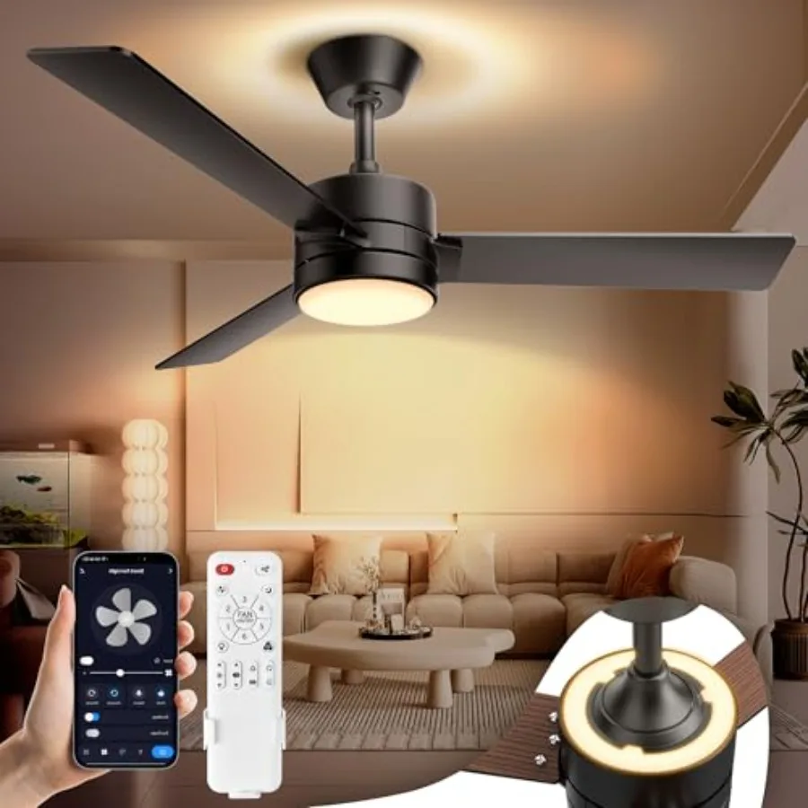 Ceiling Fan Lights with BacklightCeiling Fans with Light and Remote Easy-to-Install Flush Mount Reversible 3CCT/RGB Dimmable Ce
Ceiling Fan Lights with BacklightCeiling Fans with Light and Remote Easy-to-Install Flush Mount Reversible 3CCT/RGB Dimmable Ce