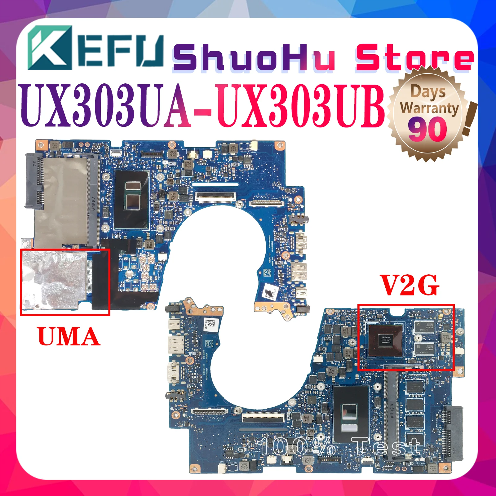 Материнская плата KEFU UX303UA UX303UB для ноутбука ASUS UX303 UX303U U303UB U303UA BX303UA, ОЗУ: 4 ГБ, процессор: i3-i5-i7/6-го поколения UMA/V2G
Материнская плата KEFU UX303UA UX303UB для ноутбука ASUS UX303 UX303U U303UB U303UA BX303UA, ОЗУ: 4 ГБ, процессор: i3-i5-i7/6-го поколения UMA/V2G