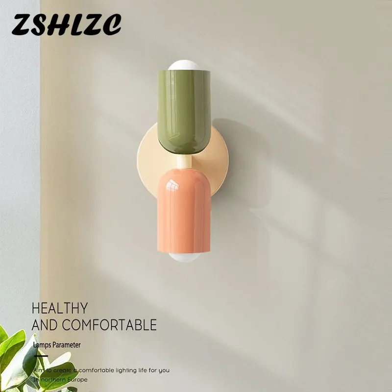 Nordic Minimalist Modern Wall Lamp Home Decor Colorful Wall Light Living Room Bedroom Bedside Aisle Kid's Room Background Sconce
Nordic Minimalist Modern Wall Lamp Home Decor Colorful Wall Light Living Room Bedroom Bedside Aisle Kid's Room Background Sconce