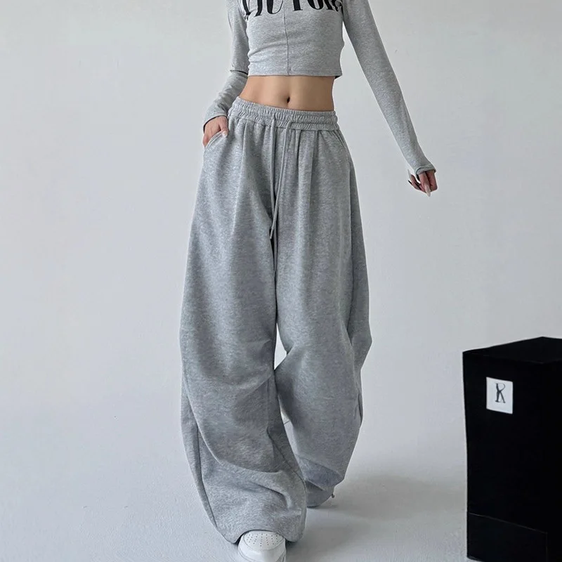 Gray Sweatpants for Women Spring and Autumn 2026 New High-waisted Straight Loose Casual Sweatpants Workwear Wide-leg Pants
Gray Sweatpants for Women Spring and Autumn 2026 New High-waisted Straight Loose Casual Sweatpants Workwear Wide-leg Pants