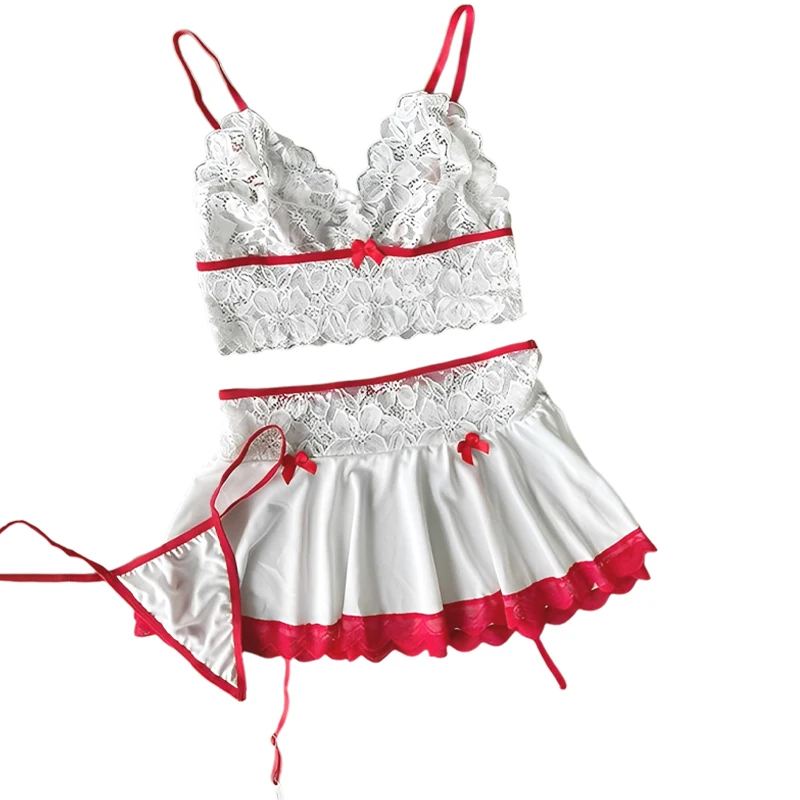 Lingerie Uniform Transparent Bra And Panty Garter Underwear Set Dress Sexy Outfit Costumes Nightgowns Thong
Lingerie Uniform Transparent Bra And Panty Garter Underwear Set Dress Sexy Outfit Costumes Nightgowns Thong
