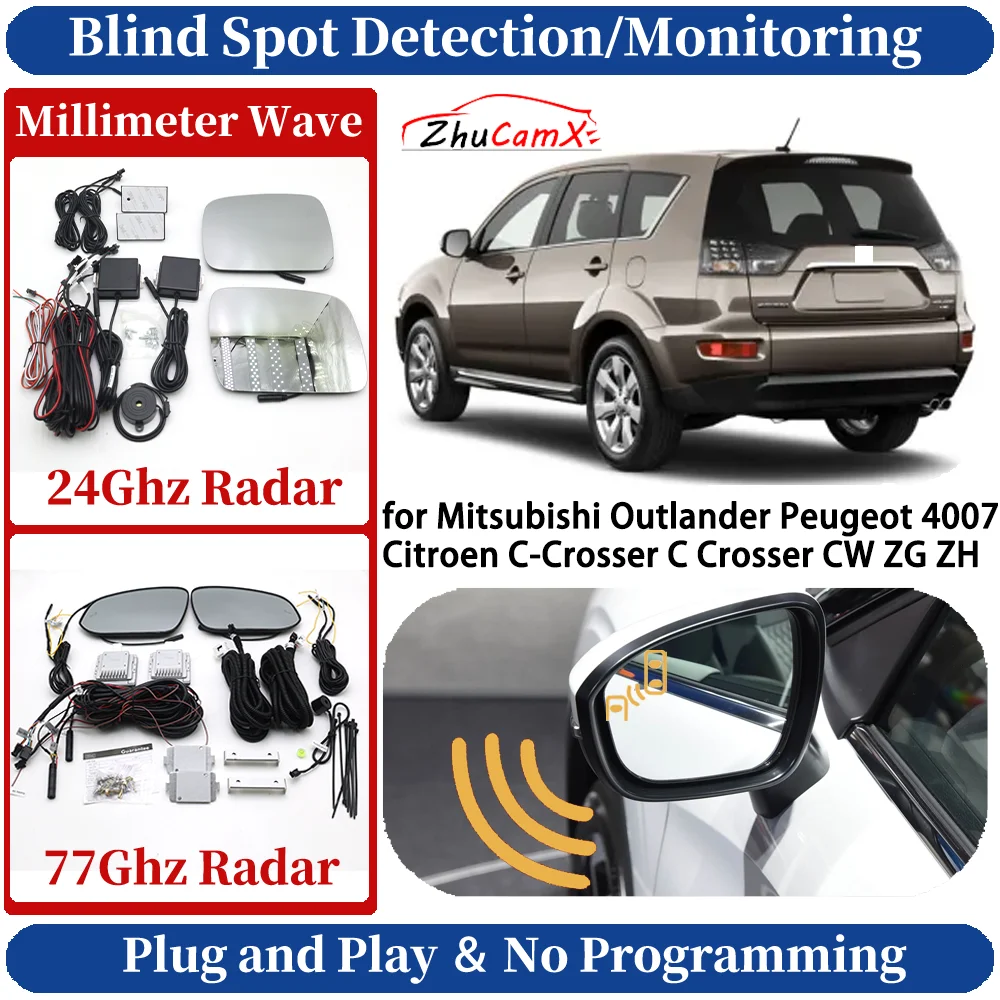 Blind Spot Monitoring/Detection System for Mitsubishi Outlander Peugeot 4007 Citroen C-Crosser C Crosser CW ZG Side Lane Change
Blind Spot Monitoring/Detection System for Mitsubishi Outlander Peugeot 4007 Citroen C-Crosser C Crosser CW ZG Side Lane Change