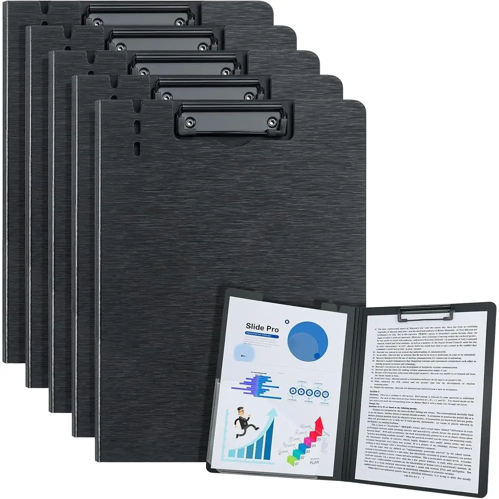 Clipboards with key, 5 Pack Clip Board or Memo Holder for Document & School Office Work Classroom (Black)
Clipboards with key, 5 Pack Clip Board or Memo Holder for Document & School Office Work Classroom (Black)