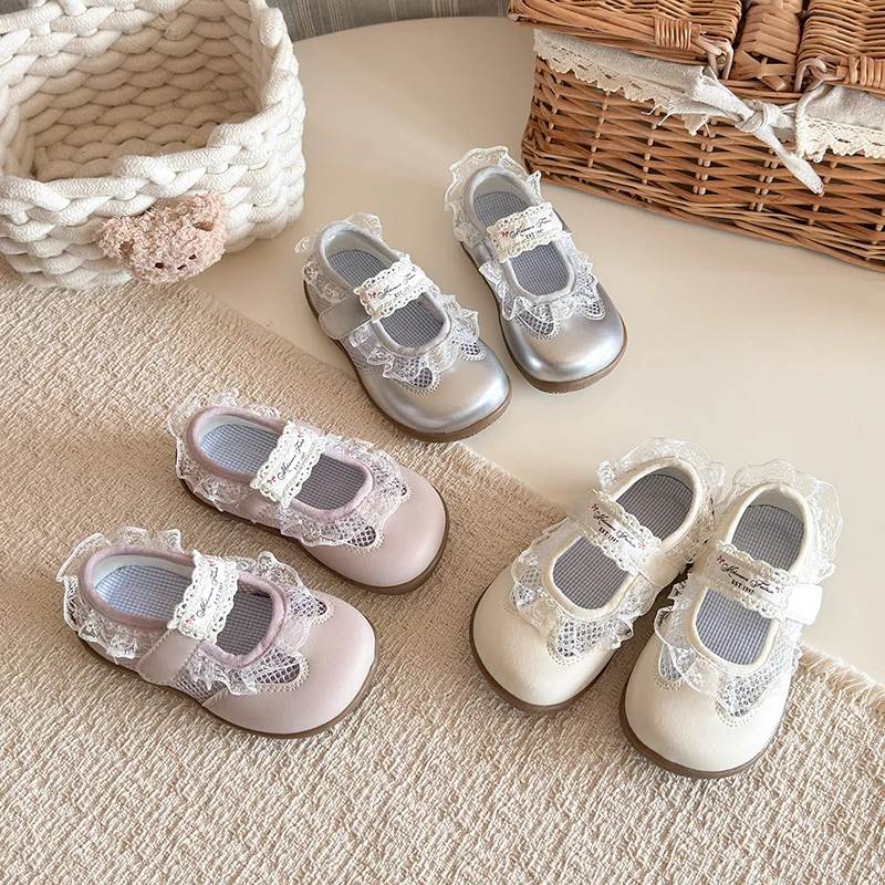 Girls Mary Jane Shoes Lace Mesh Children Flats Princess Shoes Breathable Non-slip Kids Casual Shoes with Hook Loop 2026 New
Girls Mary Jane Shoes Lace Mesh Children Flats Princess Shoes Breathable Non-slip Kids Casual Shoes with Hook Loop 2026 New