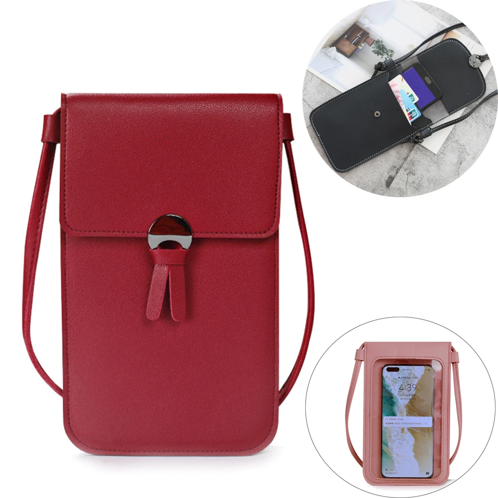 Women Mobile Phone Wallet PU Leather Handbag Strap Shoulder Bag Phone Bag Touchable Cross Bags
Women Mobile Phone Wallet PU Leather Handbag Strap Shoulder Bag Phone Bag Touchable Cross Bags
