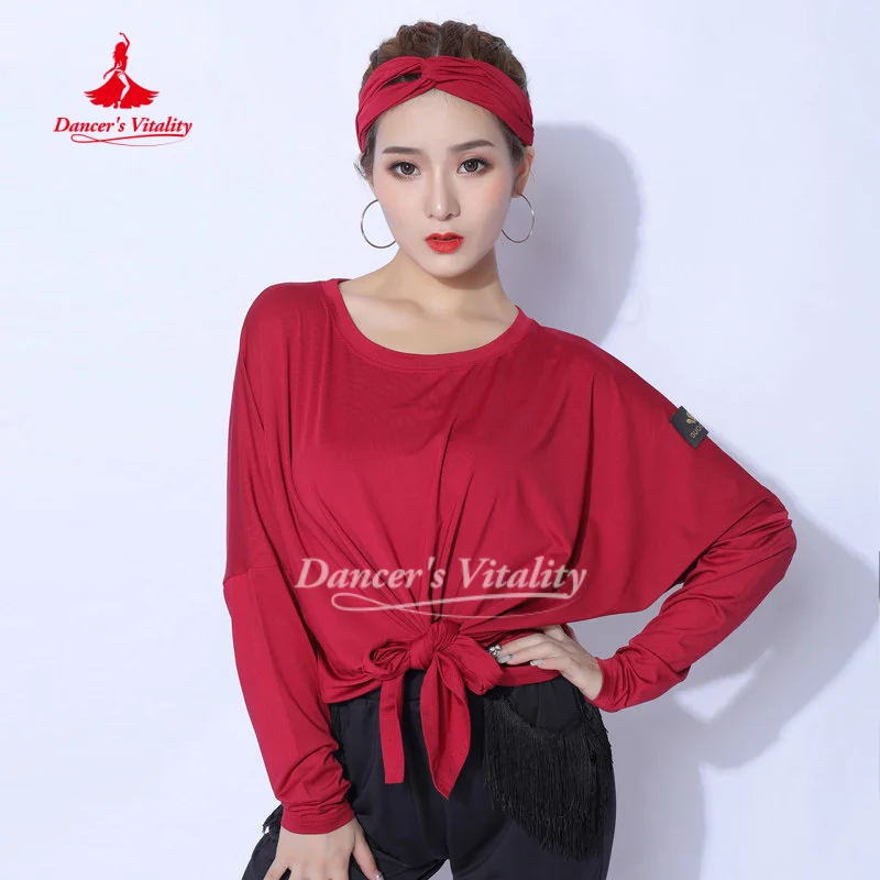 Костюм для латиноамериканских танцев для взрослых женщин: свободный и удобный, для современных и стандартных танцев, тренировочная одежда для танцовщиц, придающая энергии.
Костюм для латиноамериканских танцев для взрослых женщин: свободный и удобный, для современных и стандартных танцев, тренировочная одежда для танцовщиц, придающая энергии.