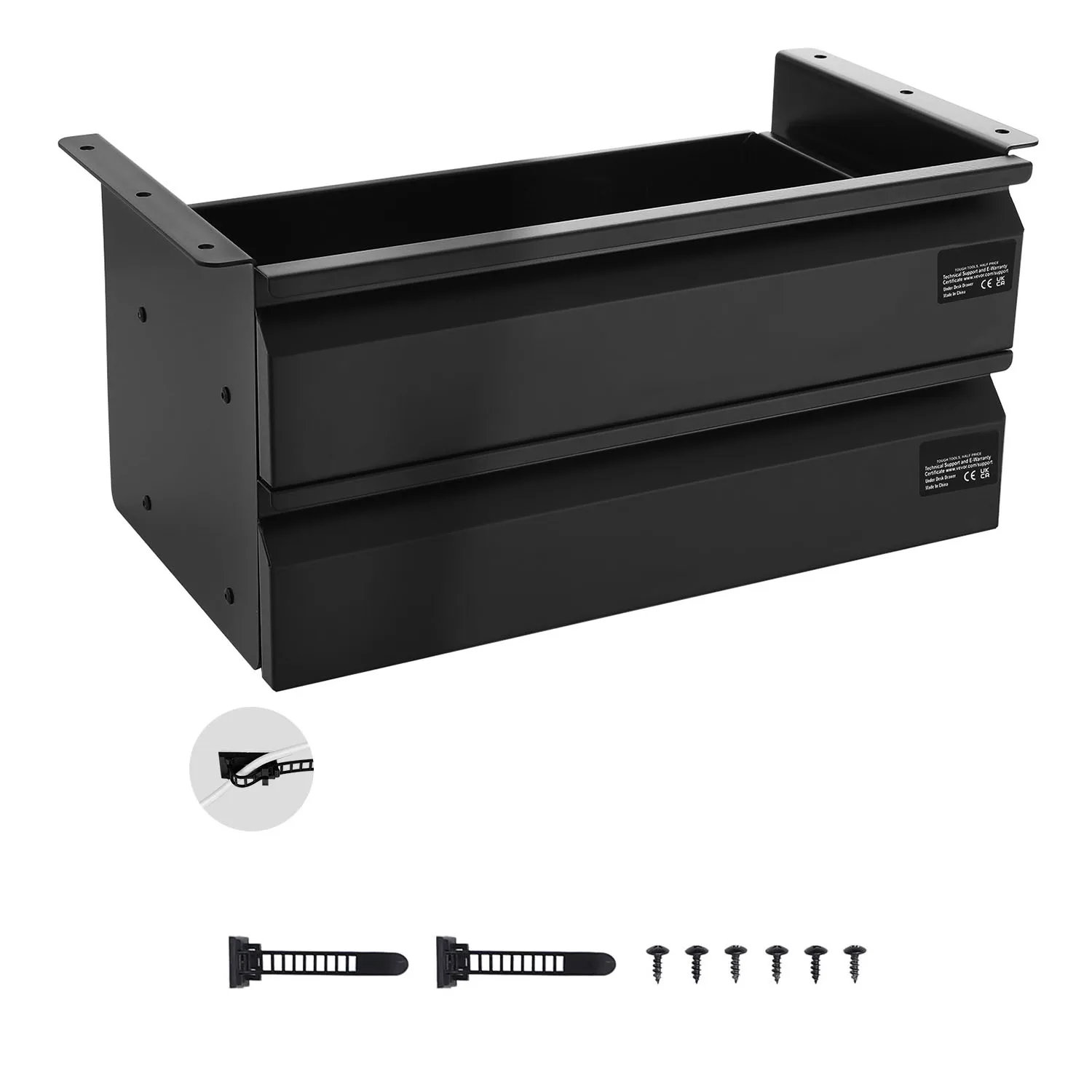 SucceBuy 2 Layer 16in Under Desk Drawer Slide Out Storage Organizer Mounted Pull-out Undertable Drawer Attachment for Office
SucceBuy 2 Layer 16in Under Desk Drawer Slide Out Storage Organizer Mounted Pull-out Undertable Drawer Attachment for Office