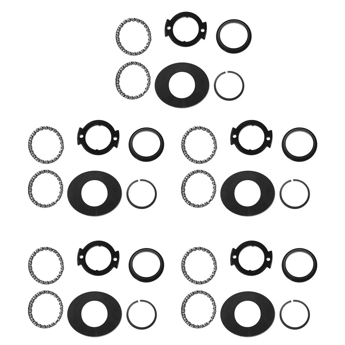 BAAU 5 Set Front Fork Bearing Bowl Rotating Parts Pole Rotation Kit for M365 M187 Scooter
BAAU 5 Set Front Fork Bearing Bowl Rotating Parts Pole Rotation Kit for M365 M187 Scooter
