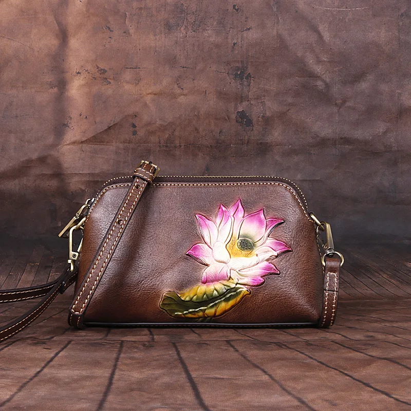 2025 Retro Shoulder Crossbody Bags For Women Floral Embossing Tote Bags Large Capacity Cowide Leather Travel Commuting Handbags
2025 Retro Shoulder Crossbody Bags For Women Floral Embossing Tote Bags Large Capacity Cowide Leather Travel Commuting Handbags