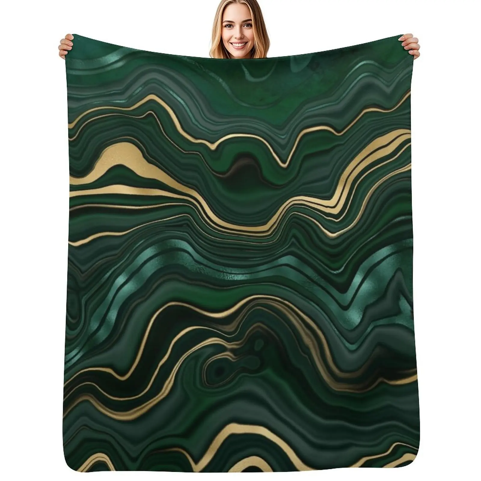 Malachite Faux Marble Texture With Gold Veins IV Throw Blanket Sleeping Bag heavy to sleep Blankets
Malachite Faux Marble Texture With Gold Veins IV Throw Blanket Sleeping Bag heavy to sleep Blankets