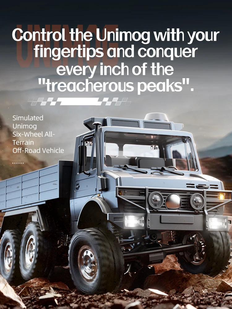 JJRC C8823rc Внедорожный радиоуправляемый автомобиль в масштабе 1:18 Unimog с шестью колесами, полная пропорция, альпинистский автомобиль с дистанционным управлением для мужчин
JJRC C8823rc Внедорожный радиоуправляемый автомобиль в масштабе 1:18 Unimog с шестью колесами, полная пропорция, альпинистский автомобиль с дистанционным управлением для мужчин