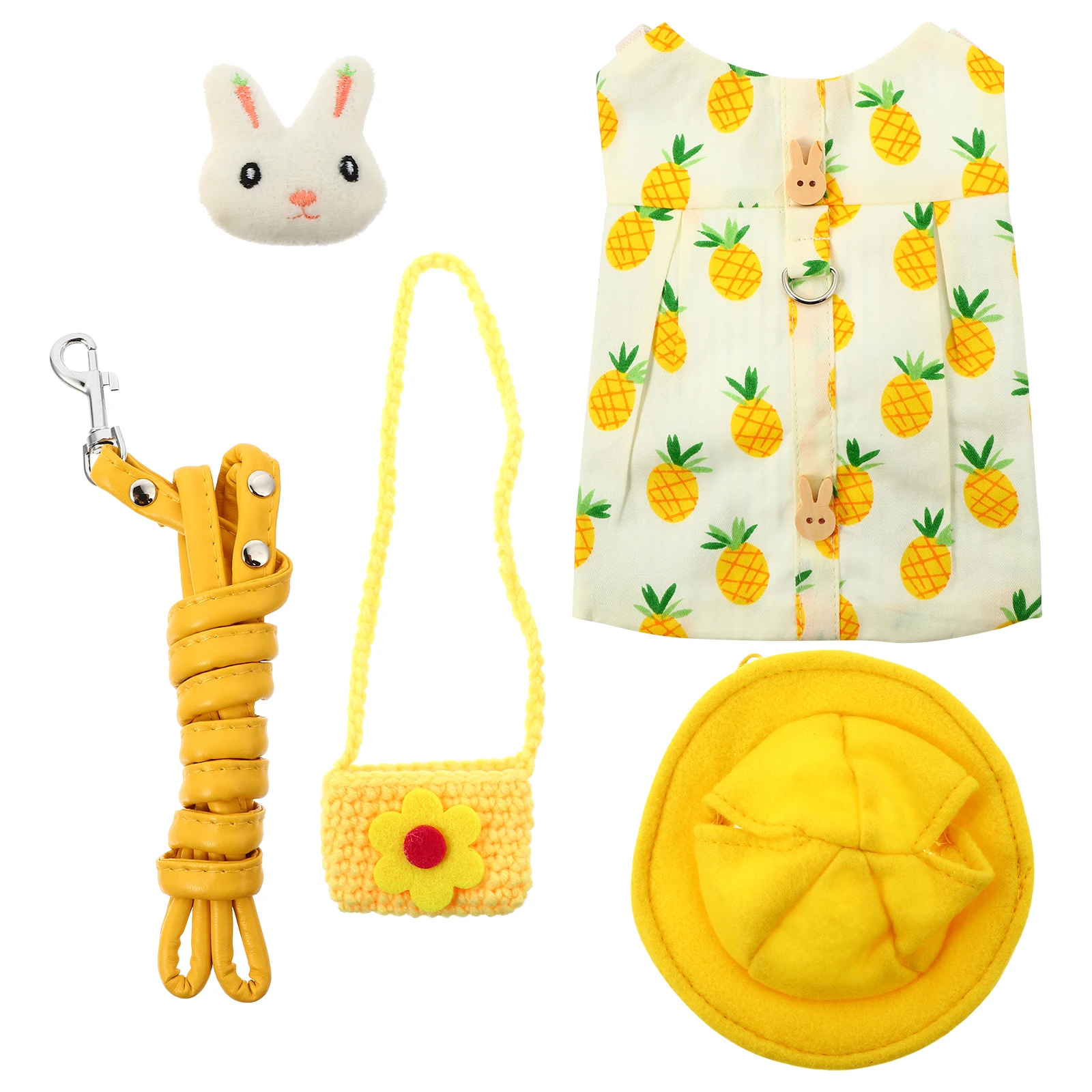 Rabbit Harness Leash Set Small Animals Bunny Clothes Rope Suit Vest Stomach Neck Protection Cartoon Pet Squirrel
Rabbit Harness Leash Set Small Animals Bunny Clothes Rope Suit Vest Stomach Neck Protection Cartoon Pet Squirrel