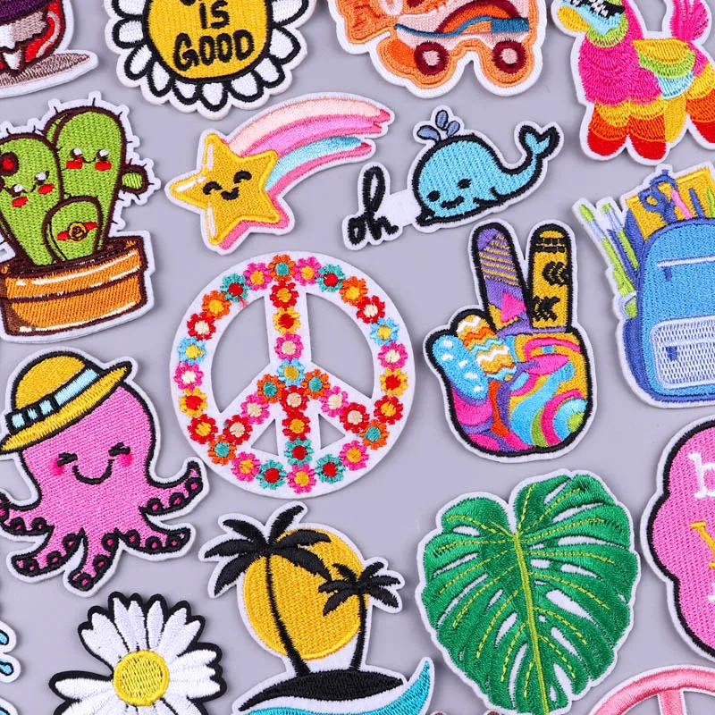 Cartoon Patch Iron On Patches For Clothing Thermoadhesive Patches Flower Embroidery Patch On Kids Clothes Stickers Jacket Badge
Cartoon Patch Iron On Patches For Clothing Thermoadhesive Patches Flower Embroidery Patch On Kids Clothes Stickers Jacket Badge