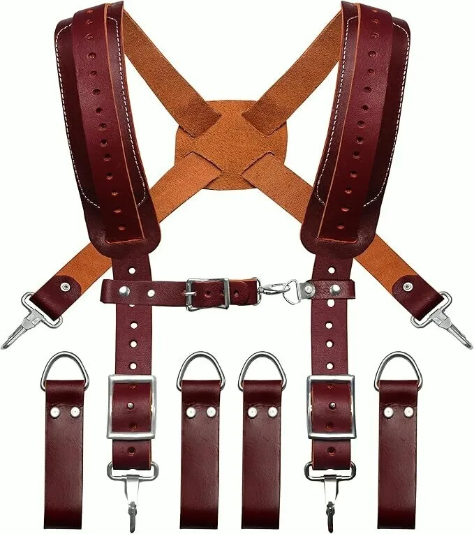 Кожаный пояс для инструментов с подтяжками для мужчин и женщин, электрика, плотника, регулируемый
Кожаный пояс для инструментов с подтяжками для мужчин и женщин, электрика, плотника, регулируемый