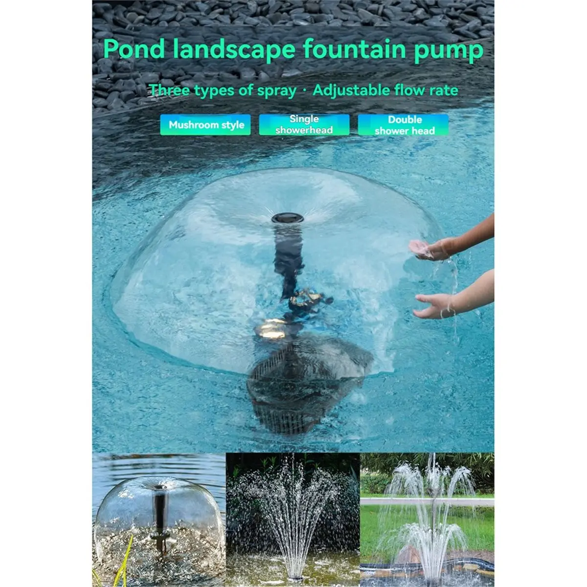PROMOTION~ 60W Large Water Fountain Pump Pond Pump Fountain Kits for Outdoor Pond Equipment Adjustable Water Flows US Plug
PROMOTION~ 60W Large Water Fountain Pump Pond Pump Fountain Kits for Outdoor Pond Equipment Adjustable Water Flows US Plug