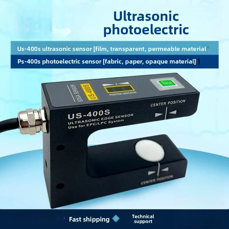 Ultrasonic Edge Position Sensor US-400S–High Sensitivity for Transparent Films, Web Guiding & Coil Alignment, EPC/LPC Compatible
Ultrasonic Edge Position Sensor US-400S–High Sensitivity for Transparent Films, Web Guiding & Coil Alignment, EPC/LPC Compatible