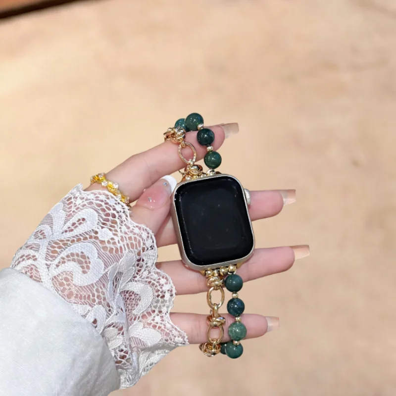 Retro luxury style watch strap compatible with iWatch watch strap 38mm 40mm 41mm 42mm 44mm 45mm 49mm fashionable handmade watch
Retro luxury style watch strap compatible with iWatch watch strap 38mm 40mm 41mm 42mm 44mm 45mm 49mm fashionable handmade watch