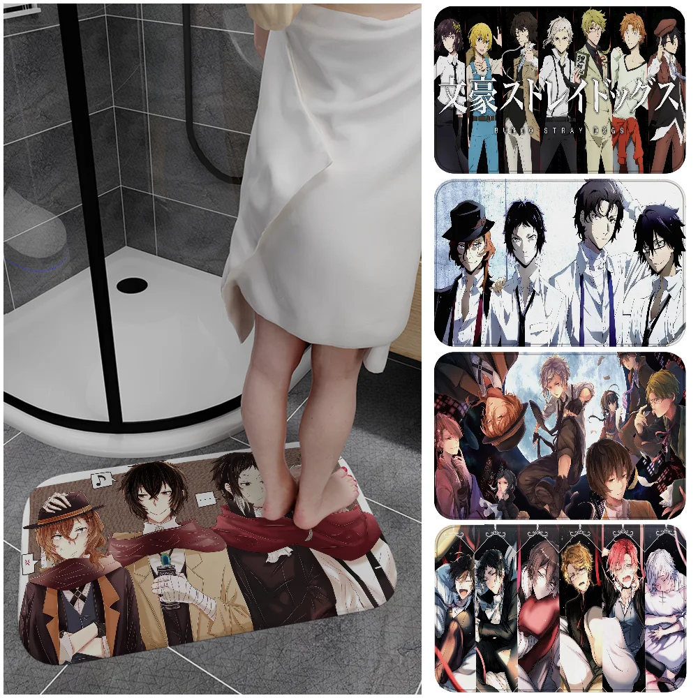 Bungo Stray Dogs Bathroom Mat Anti-slip Absorb Water Long Strip Cushion Bedroon Mat Welcome Doormat 
Bungo Stray Dogs Bathroom Mat Anti-slip Absorb Water Long Strip Cushion Bedroon Mat Welcome Doormat