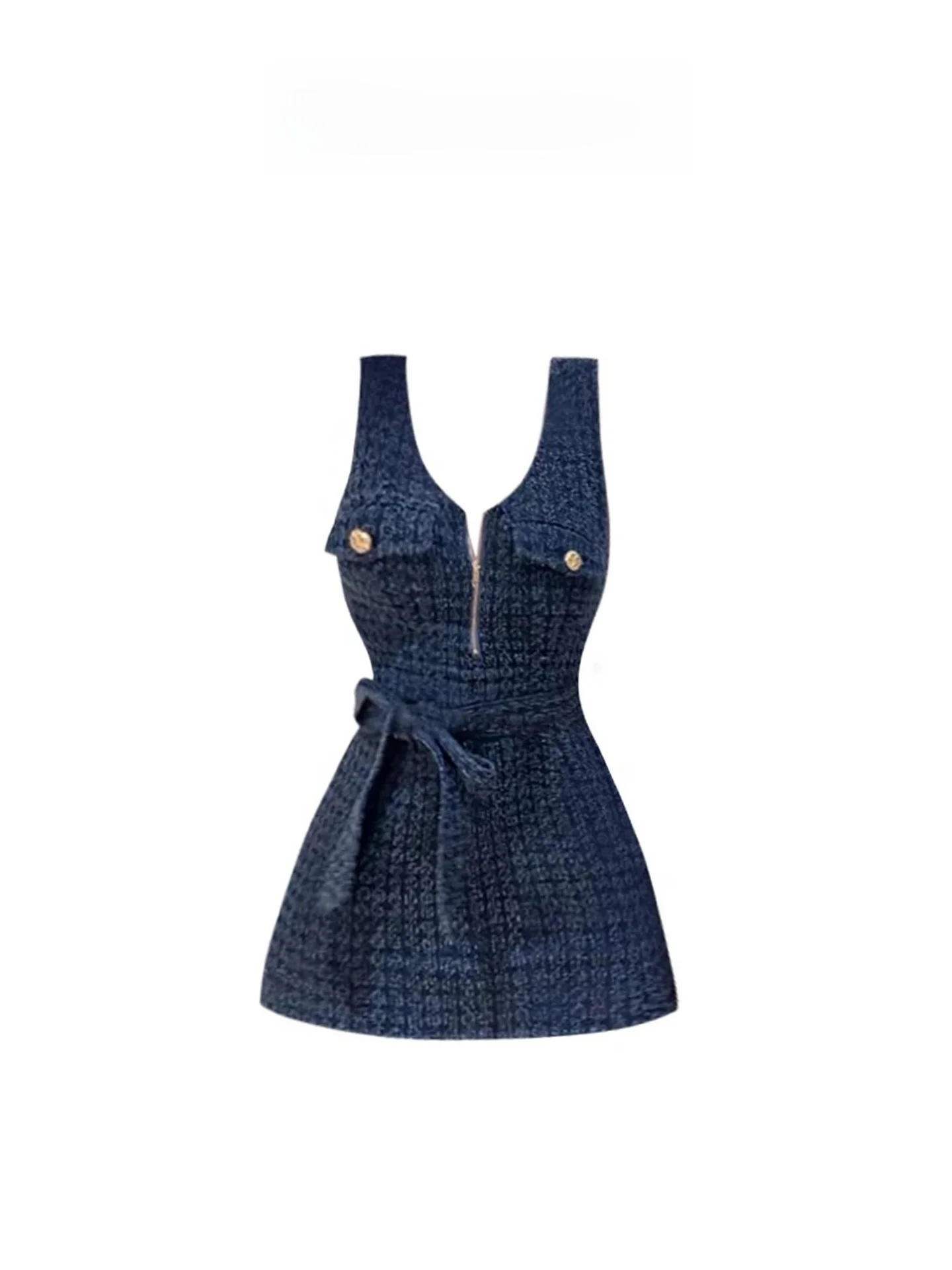 HEZA Plaid A-Line Dress Women Early Autumn High Waist Slimming Style Luxury Feelings Sleeveless V-Neck Short Skirt
HEZA Plaid A-Line Dress Women Early Autumn High Waist Slimming Style Luxury Feelings Sleeveless V-Neck Short Skirt